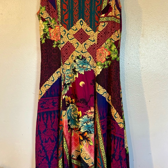 Adriana Barra Brazilian designer print dress size 42. Which is M or size 6 - Picture 5 of 6